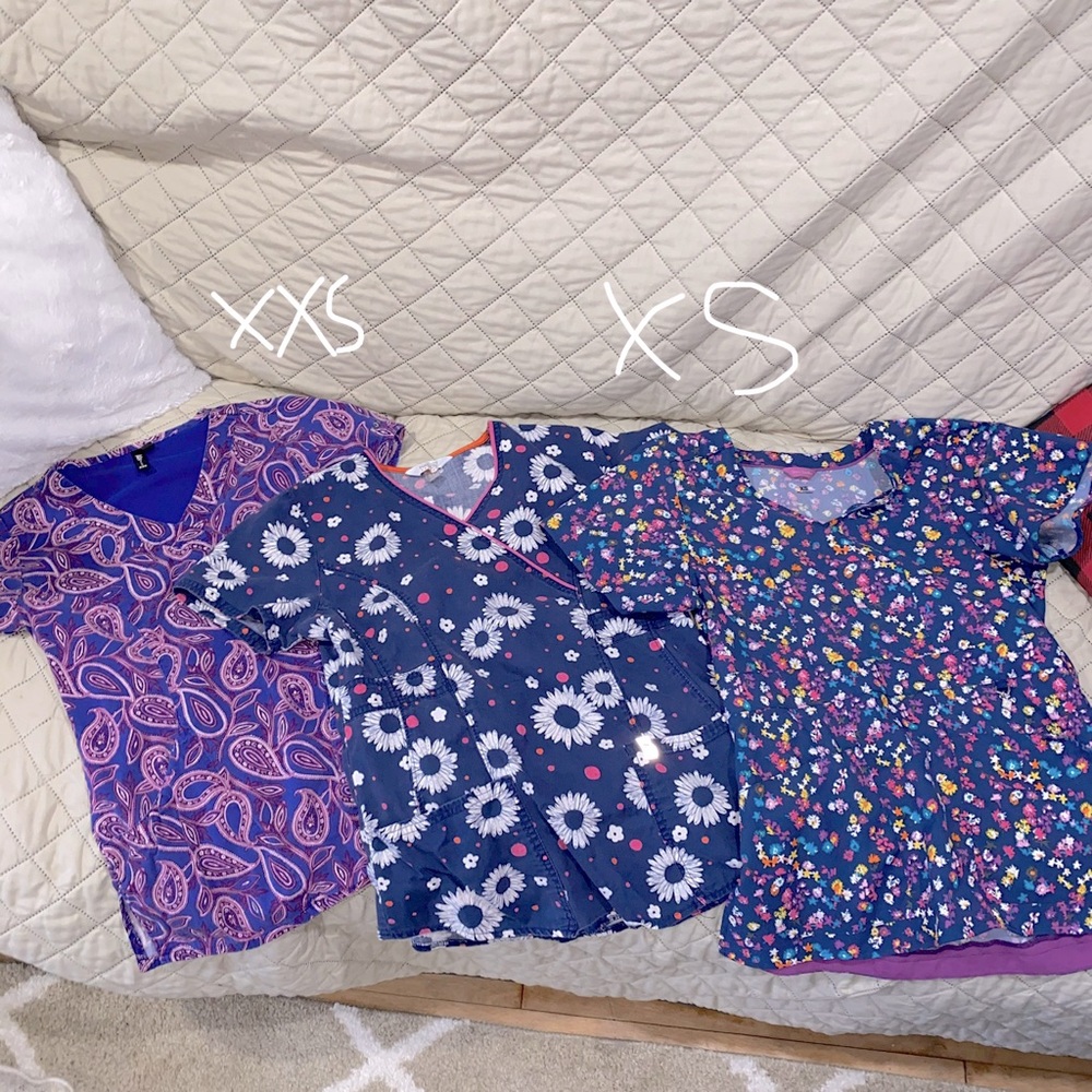 Floral Scrub Tops